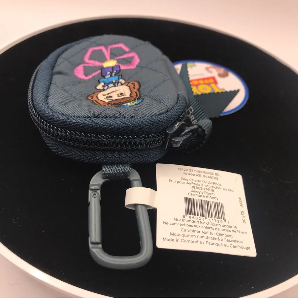 SOLD……..NWT Vera Bradley Disney Pixar Toy Story Andy’s Room Bag Charm - Picture 6 of 8